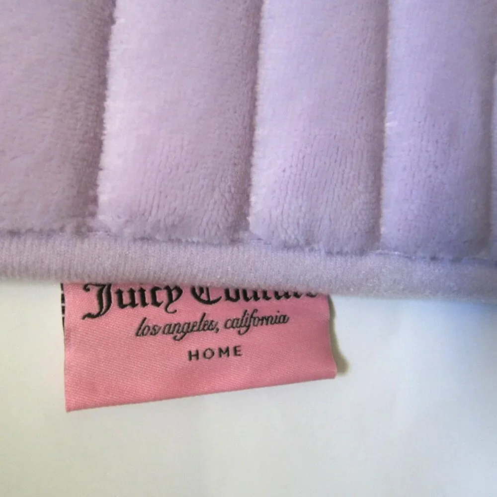 Juicy Couture Purple Lavender Bathroom Memory Foam Bath Rug Mat Shower Home